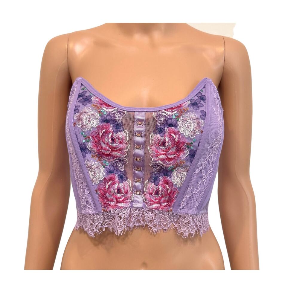 Victoria’s Secret small Dream Angels embroidered corset top BC3 3248